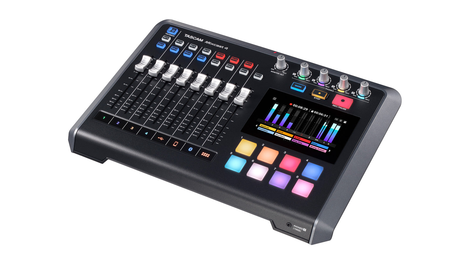 Tascam Setup with mixcast angle