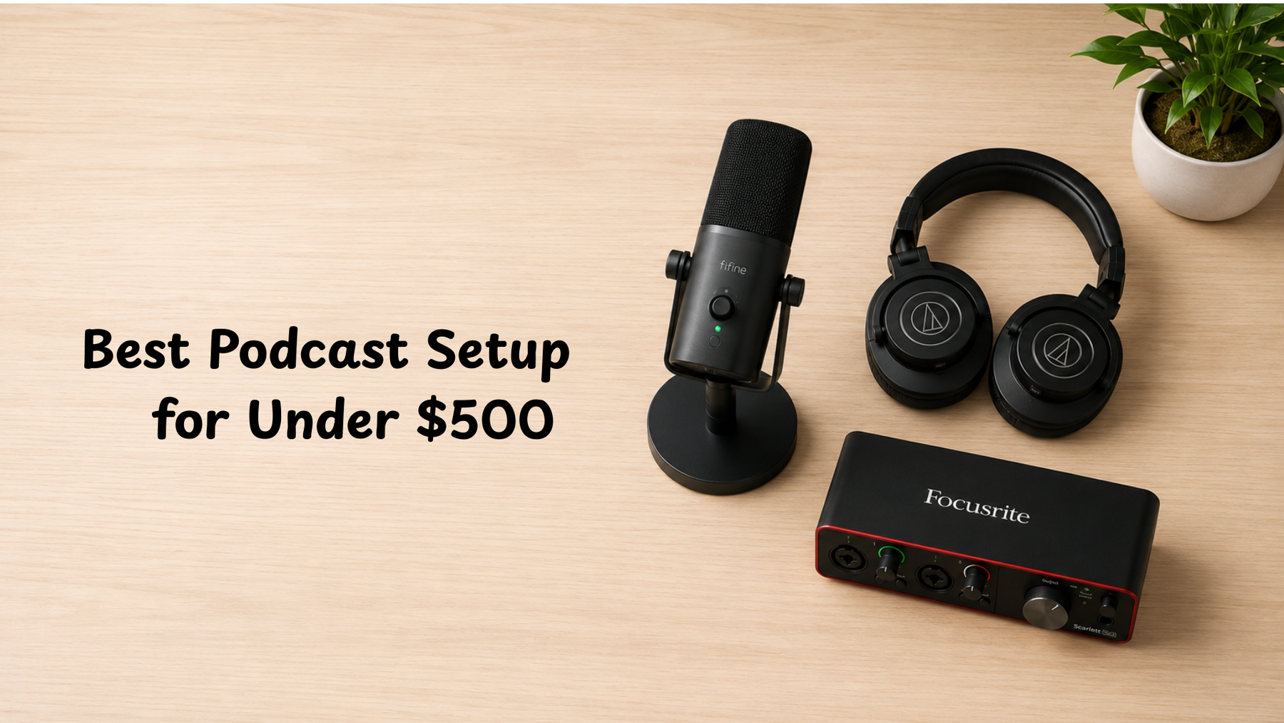 Best Podcast Setup for Under $500 in 2026