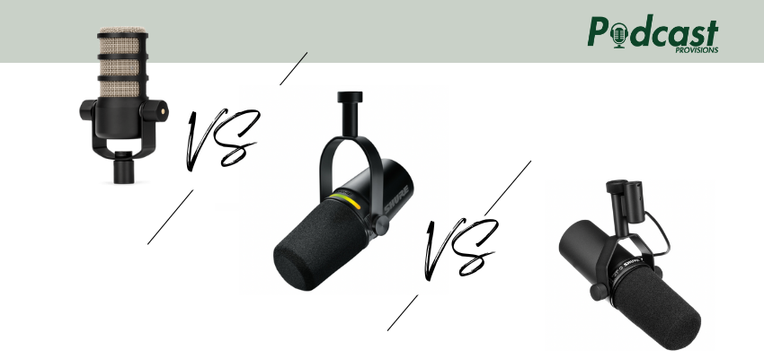Shure SM7B vs. Shure MV7+ vs. Rode PodMic: Ultimate Podcast Microphone Comparison