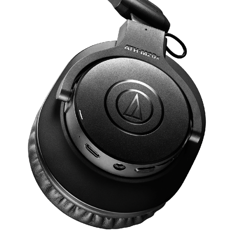 Audio-technica-ATH-M20 black headphones ear piece