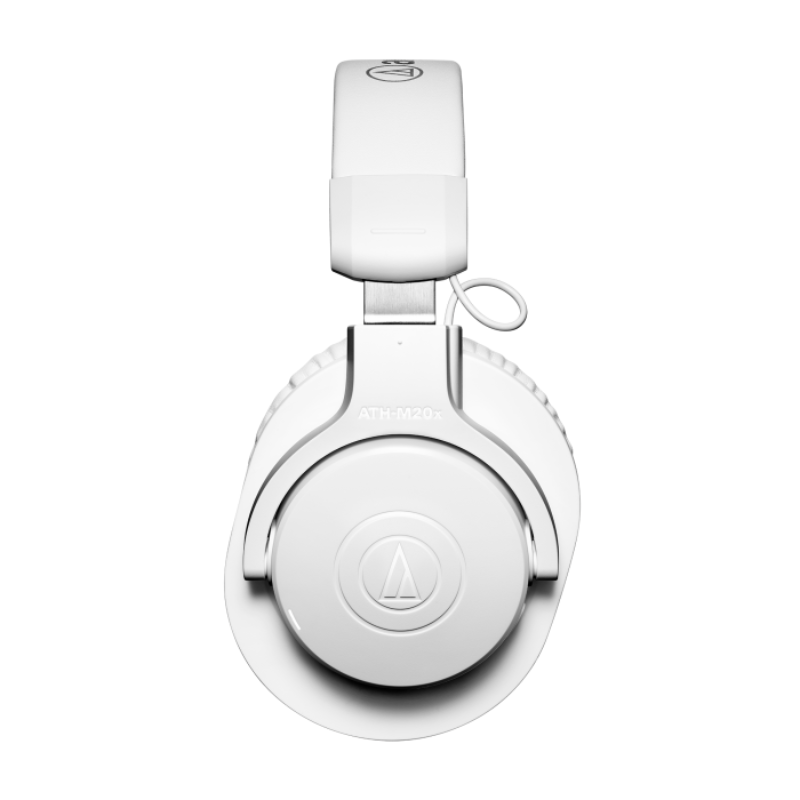 Audio-technica-ATH-M20 white headphones side view