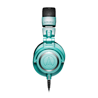 Audio-technica-ATH-M50 teal headphones