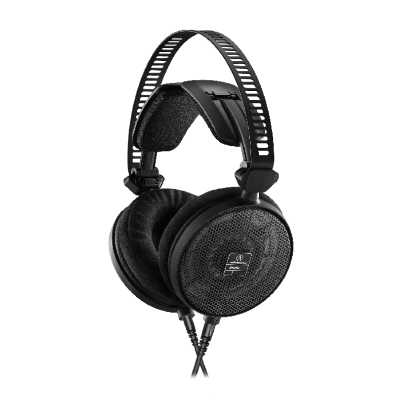 Audio-technica-ATH-R70 black headphones front view