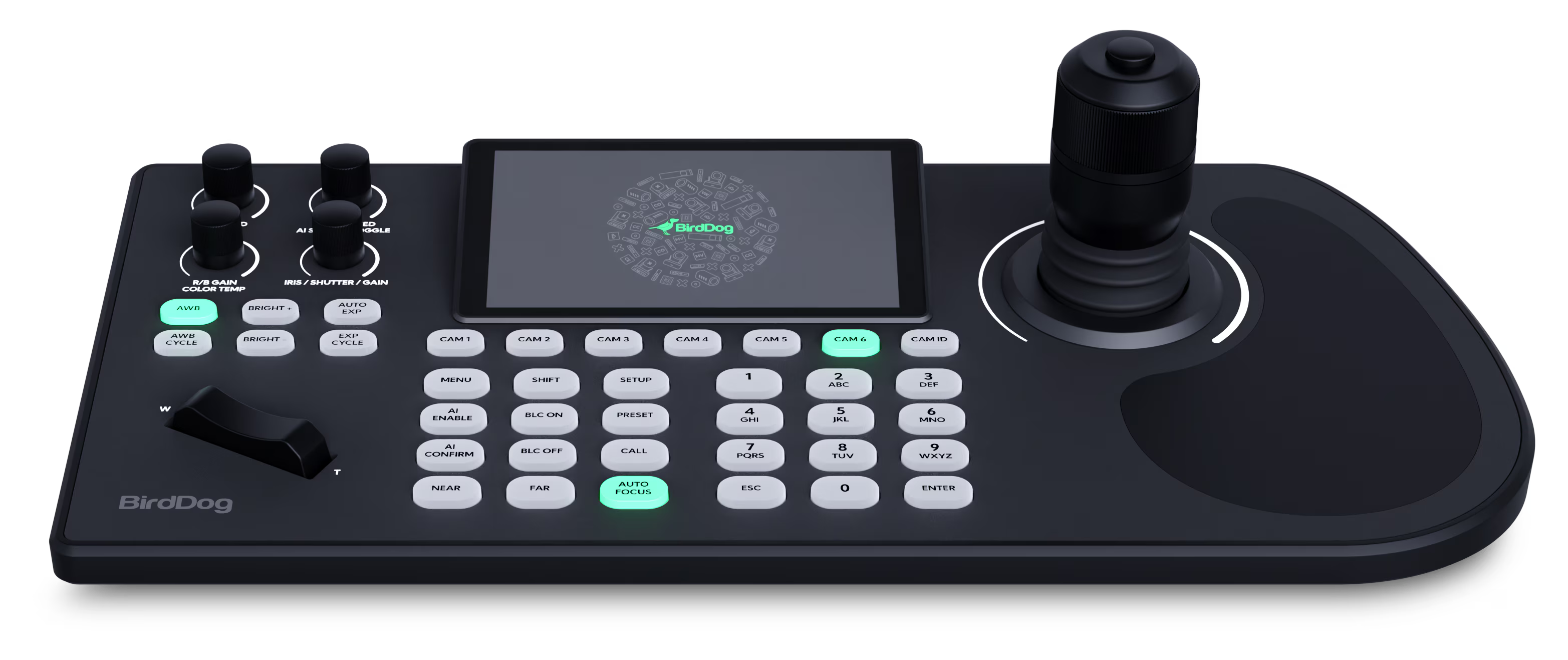 BirdDog KBD PTZ Controller with Integrated Screen