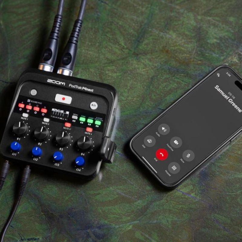 Target Pod Recording Zoom PodTrak P4next Podcast Recorder — Podcast Provisions