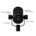 Rode PodMic USB Dynamic Broadcast Microphone black desc