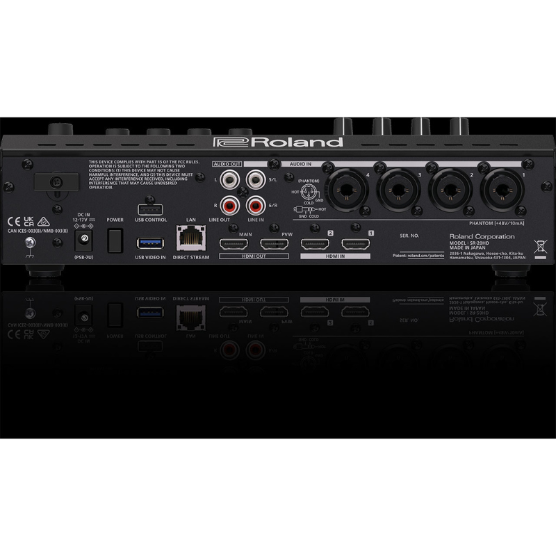 Roland SR20HD Inputs