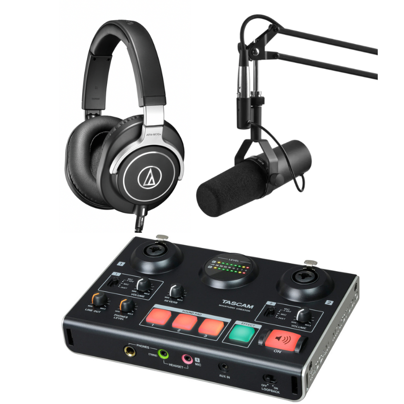 Shure SM7B Podcast Bundle 1 person