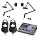 Shure SM7dB and zoom 2 person Podcasting Bundle