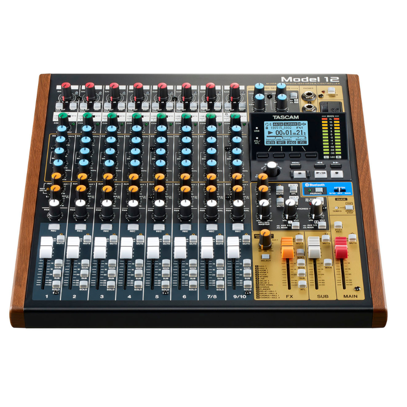 TASCAM 12-TRACK DIGITAL RECORDING MIXER front