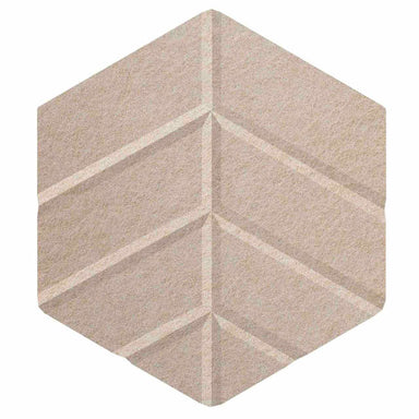 hex leaf beige