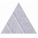 sound absorbing triangle light grey arrow