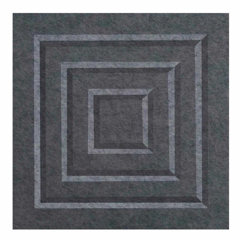 square acoustic panels dark grey blocks
